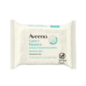 Aveeno Calm   Restore Makeup Wipes 25ct