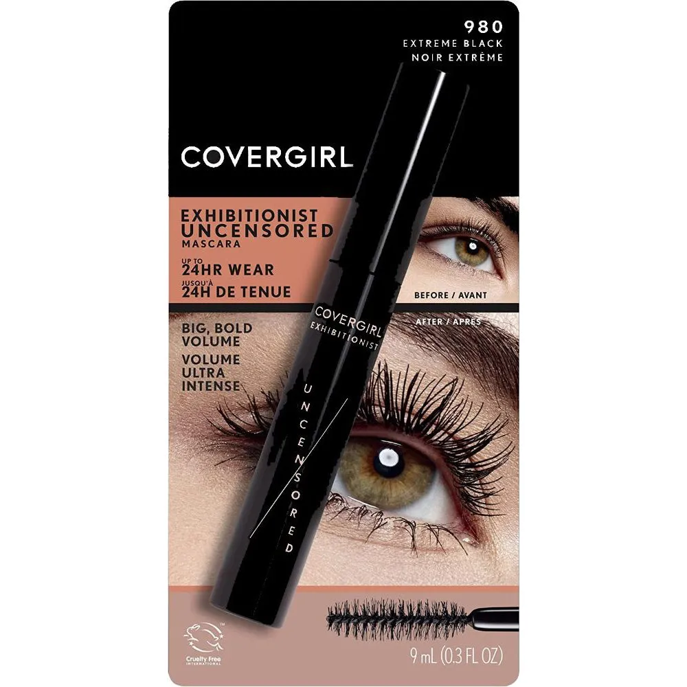 CoverGirl Exhibititionist Uncensored Mascara 980 Extreme Black