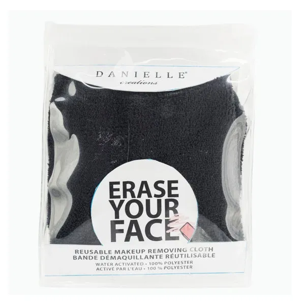 Danielle Creations Erase your Face Single Makeup Removing Cloth Black