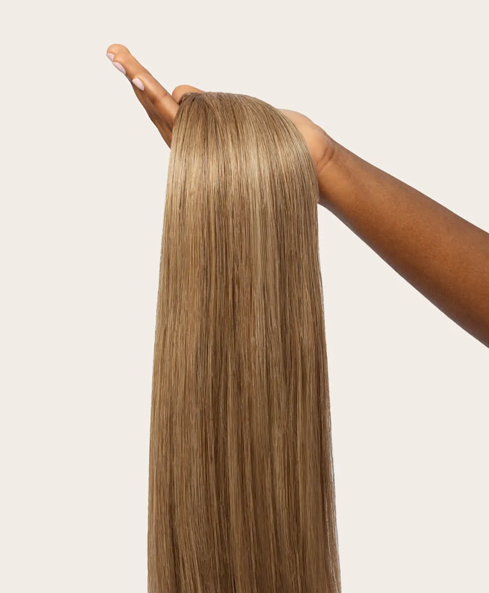 Dark Sandy Blonde, 12" Seamless Clip-In Hair Extensions, #10 | 140g