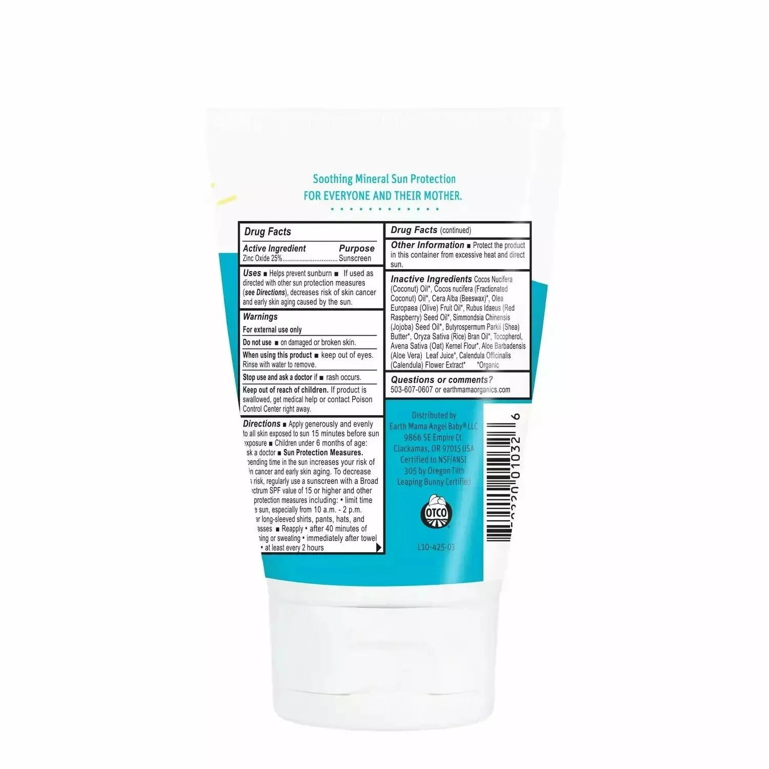 Earth Mama Kids Uber-Sensitive Mineral Sunscreen Lotion SPF 40