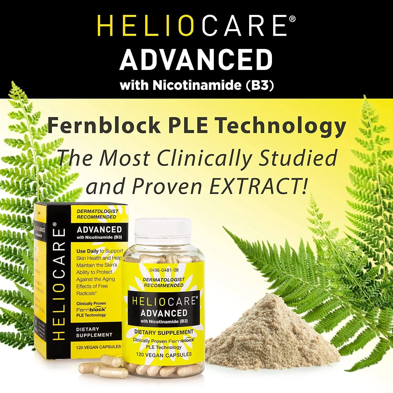 Heliocare Advanced Antioxidant Supplement with Nicotinamide B3