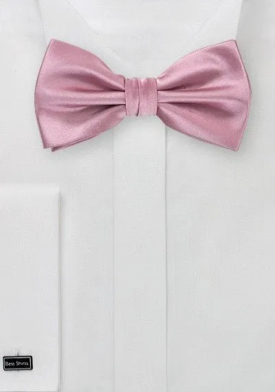 Mauve Pink Solid Bowtie