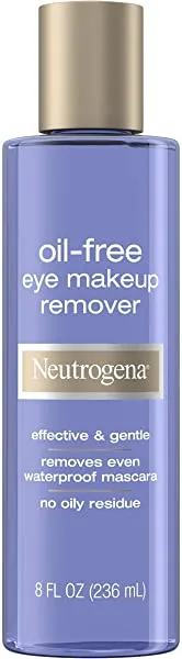 Neutrogena Gentle OilFree Eye Makeup Remover Cleanser for Sensitive Eyes NonGreasy Remover Removes Waterproof Mascara Dermatologist Ophthalmologist Tested, 8 Fl Oz