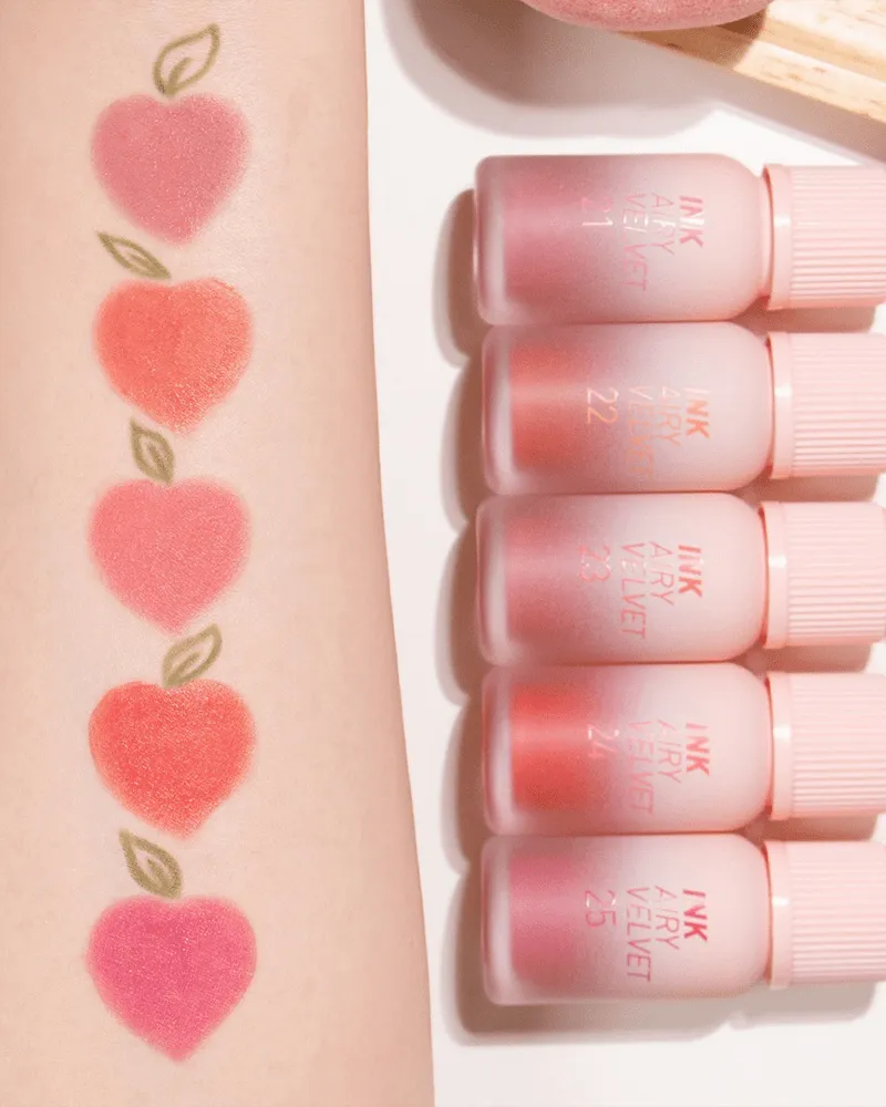 peripera Ink Airy Velvet (AD): Peaches Collection