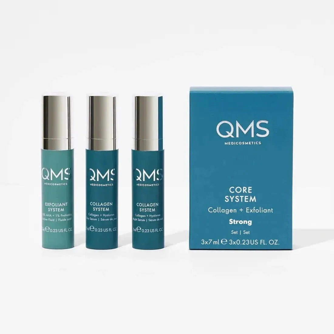 QMS Collagen   Exfoliant Set Medium (3x7ml) Travel