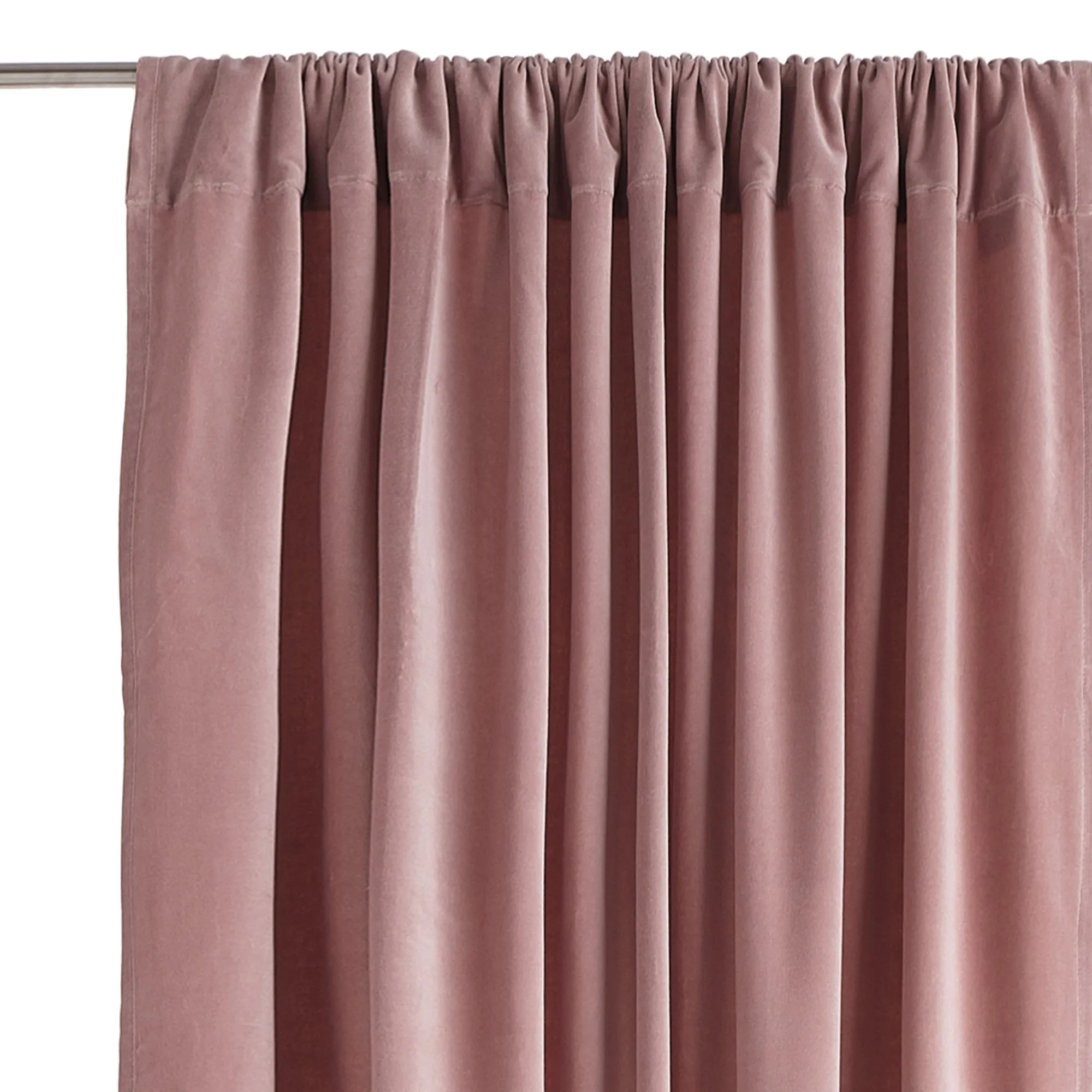 Samana Velvet Curtain Set [Blush pink]