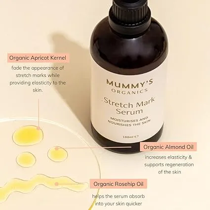 Stretch Mark Serum (Organic) - Mummy's Organics