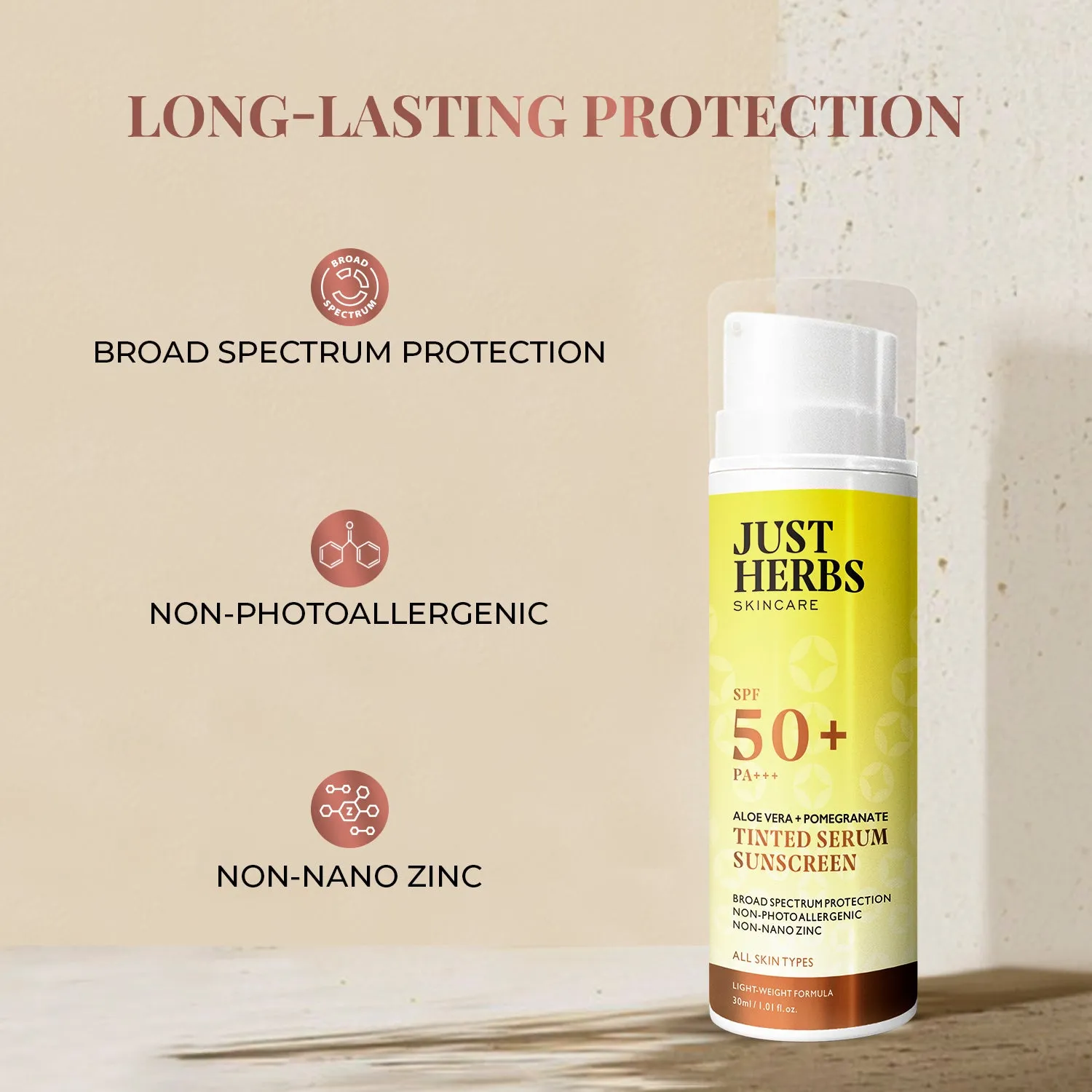 Tinted Serum Sunscreen with SPF 50  PA   