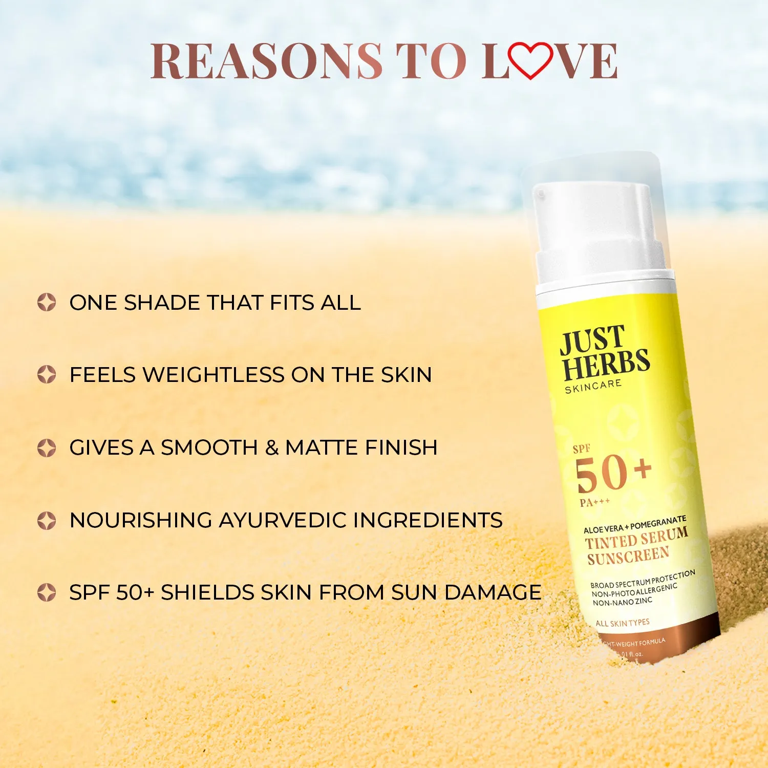 Tinted Serum Sunscreen with SPF 50  PA   