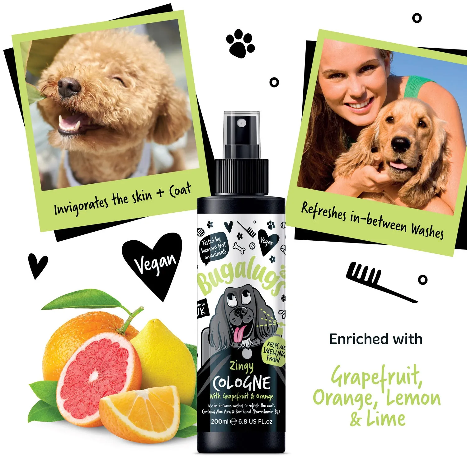 Zingy Dog Cologne (Grapefruit & Orange)