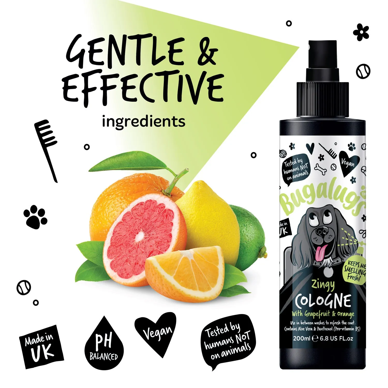 Zingy Dog Cologne (Grapefruit & Orange)