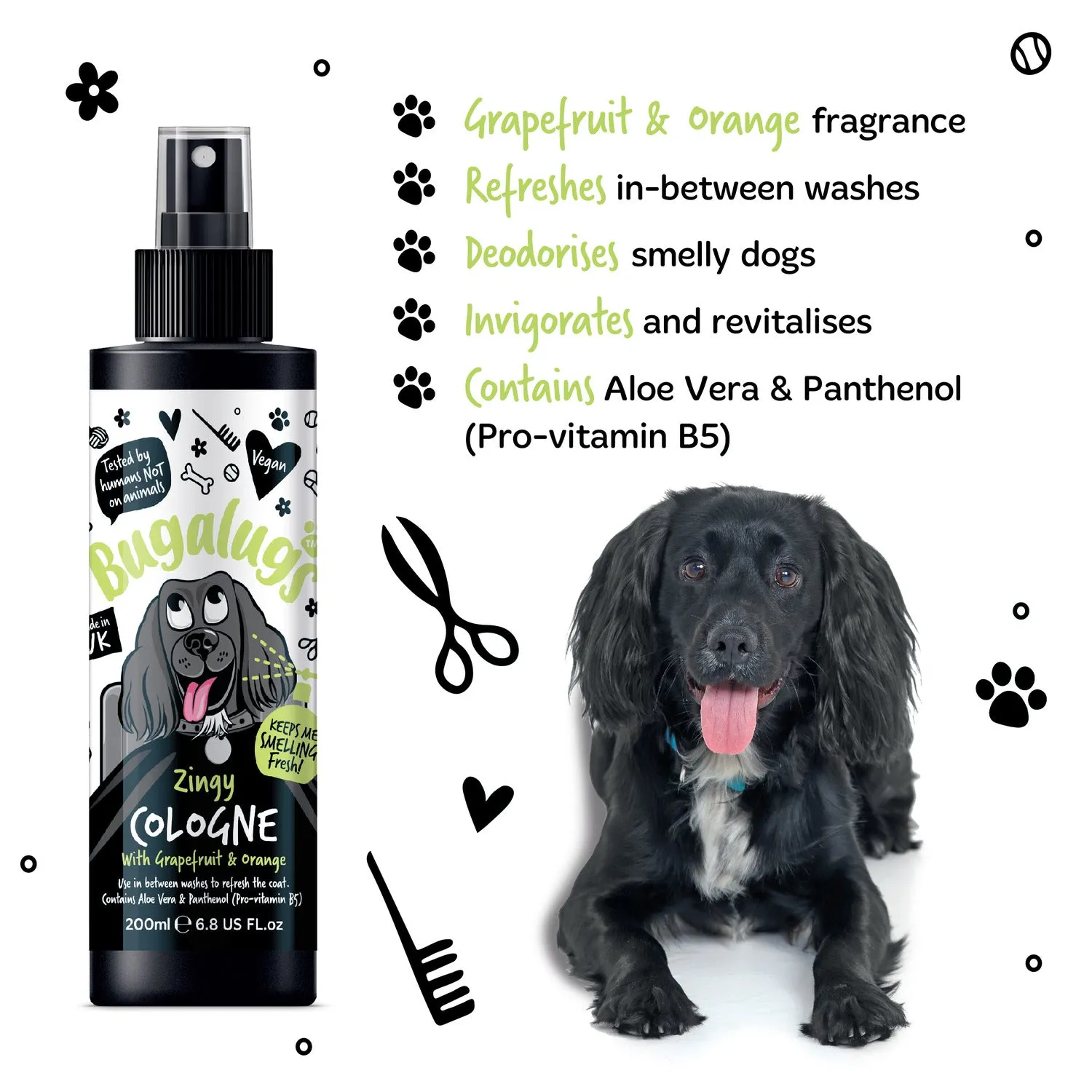 Zingy Dog Cologne (Grapefruit & Orange)