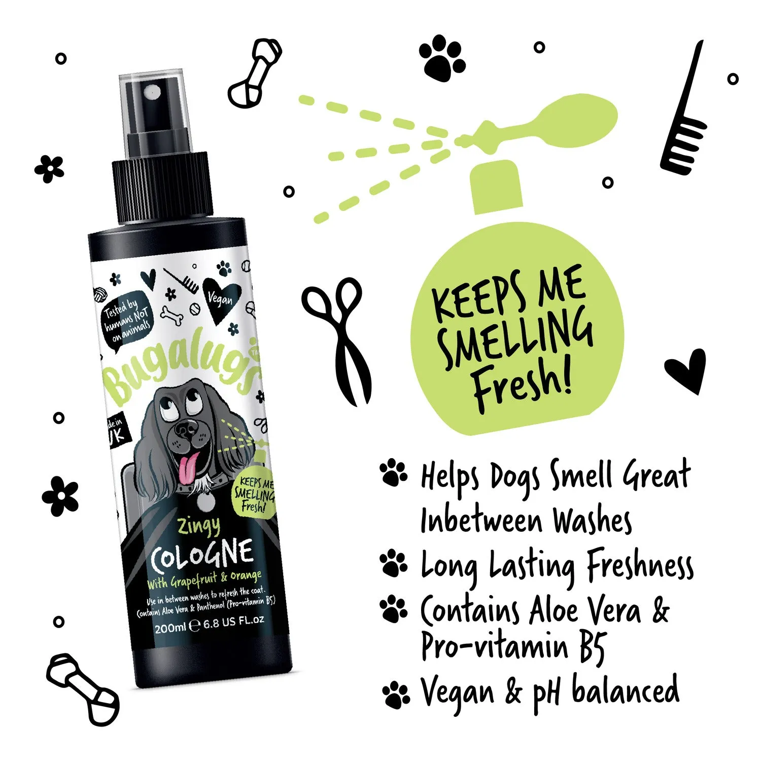 Zingy Dog Cologne (Grapefruit & Orange)