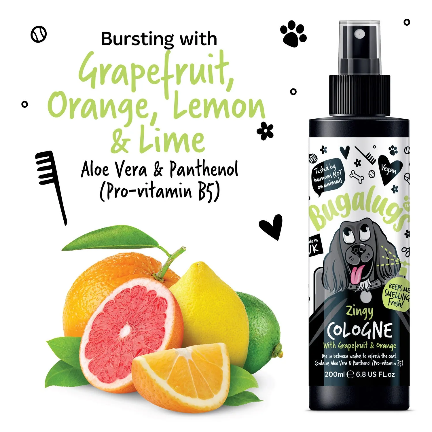 Zingy Dog Cologne (Grapefruit & Orange)